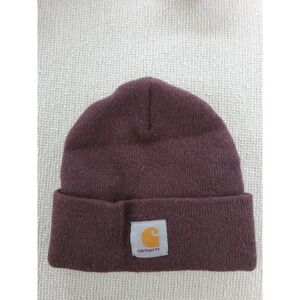 Carhartt Knit Cuffed Beanie Hat Brown/Maroon One Size Adult